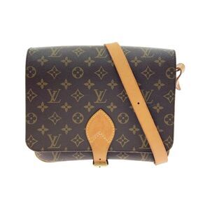 Louis Vuitton Monogram Cartesier Shoulder Bag Brown